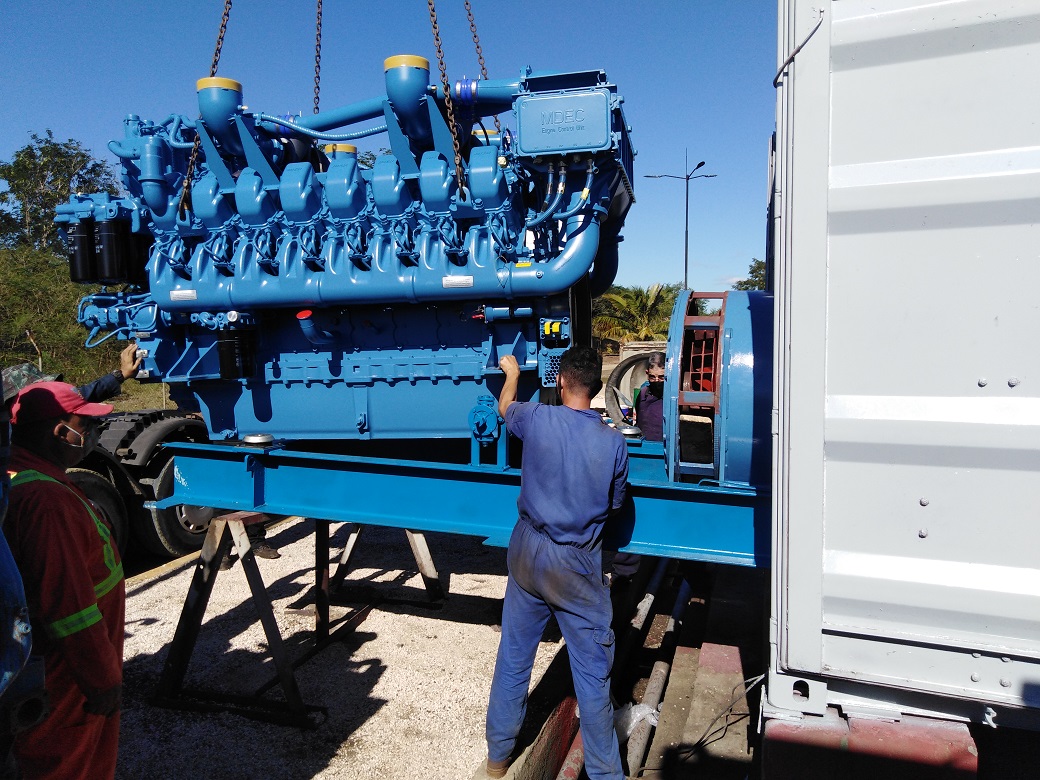 Cumplida la reparación capital del grupo electrógeno de Guáimaro.