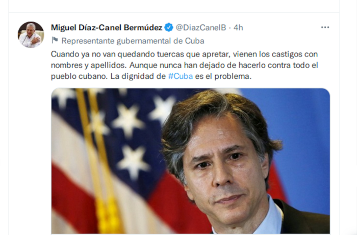 Presidente cubano condena nuevas sanciones de Estados Unidos 