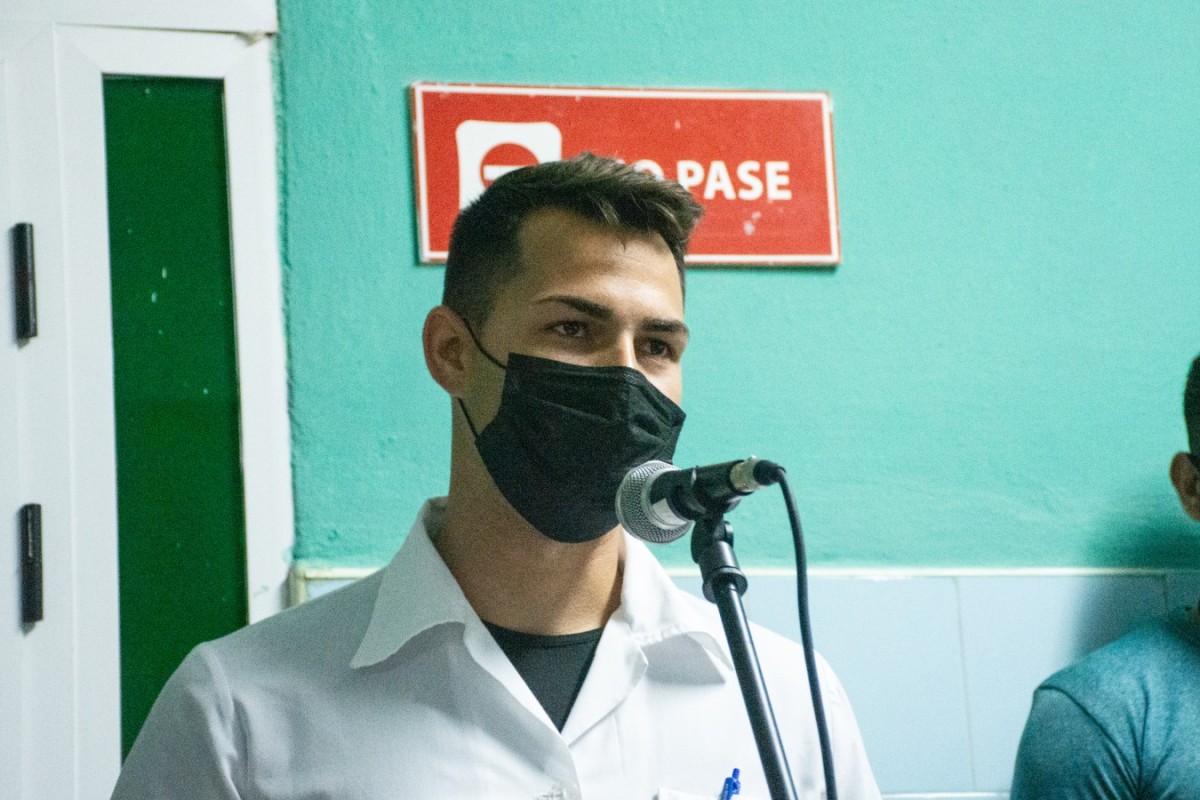 José Daniel Umpierre, estudiante de sexto año de la carrera de Medicina