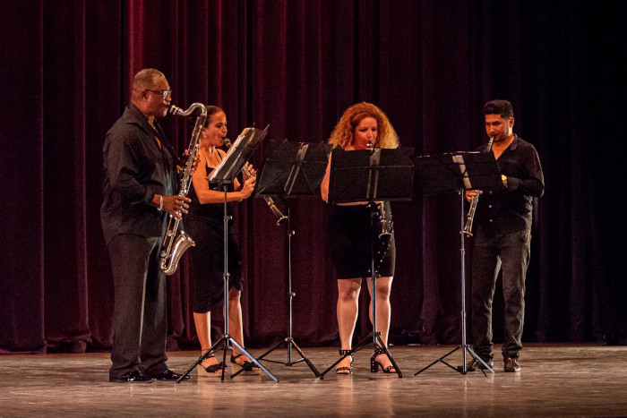 Cuarteto Tersonoro en el Teatro Principal de Camagüey. Foto: Adrián Juan Espinosa/ Colaborador