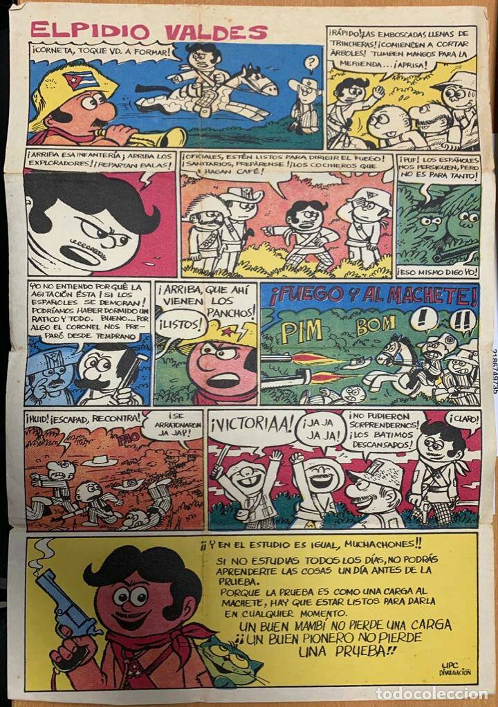 El personaje más importante de la escuela cubana de cómic es Elpidio Valdés, de Juan Padrón. El patriota mambí es símbolo de la cultura cubana.