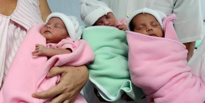 De alta médica trillizas camagüeyanas