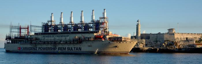En Cuba otra central flotante para la generación eléctrica