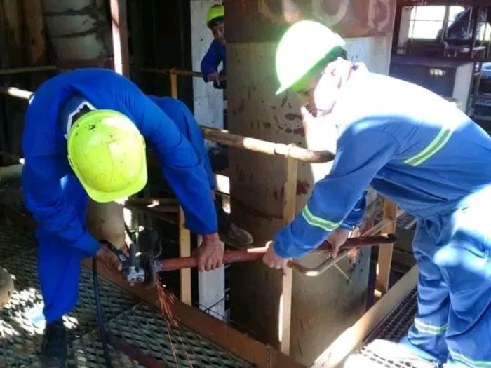 Foto: Tomada de acn.cu Más de 320 tareas incluye mantenimiento de Termoeléctrica Guiteras