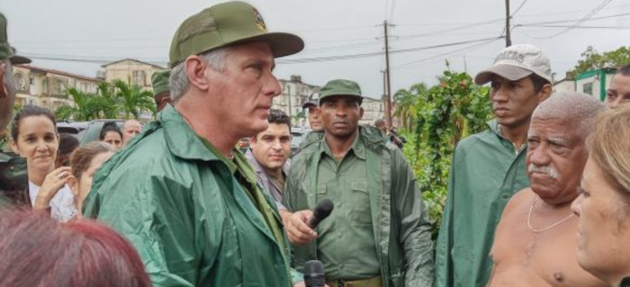 Presidente cubano evalúa daños de huracán en Pinar del Río