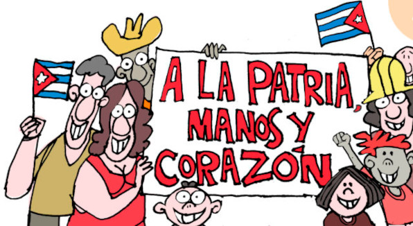 “A la Patria, manos y corazón” 