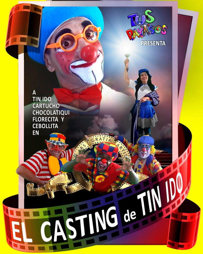 Payasos listos para El casting de Tin Ido