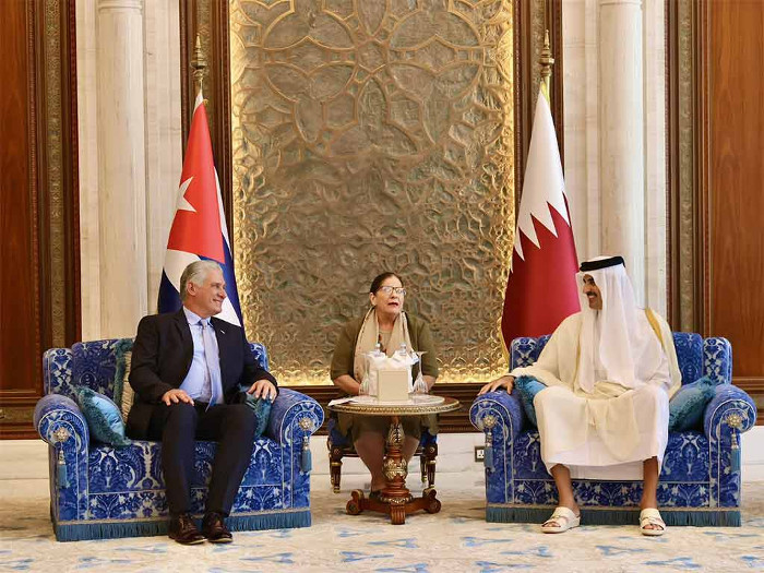 Fructífero diálogo entre Díaz-Canel y el emir de Qatar