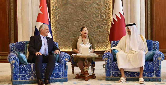 Fructífero diálogo entre Díaz-Canel y el emir de Qatar
