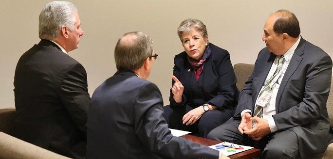 Presidente cubano cierra agenda en Bruselas con encuentros bilaterales