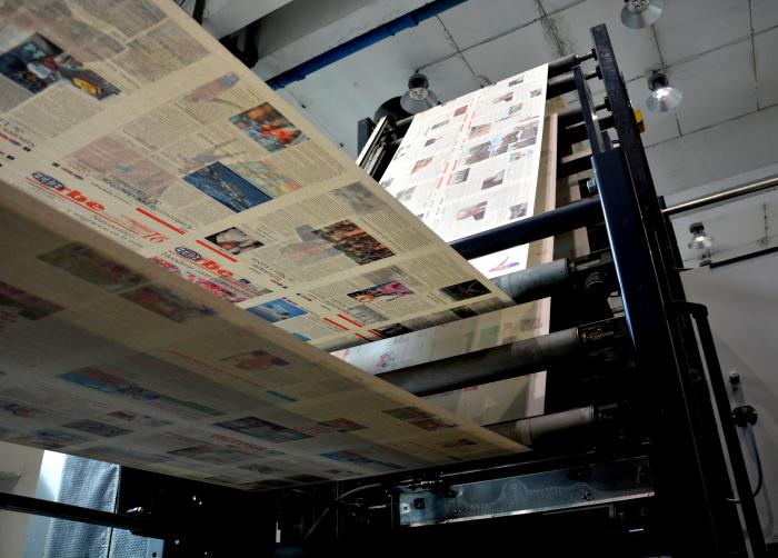 Foto: Tomada de acn.cu Comenzó Gráfica Habana tirada de periódicos nacionales