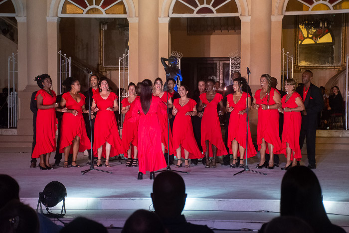 El Coro Profesional de Camagüey en la gala de apertura de la Semana de la Cultura Camagüeyana, el 2 de febrero del 2024.