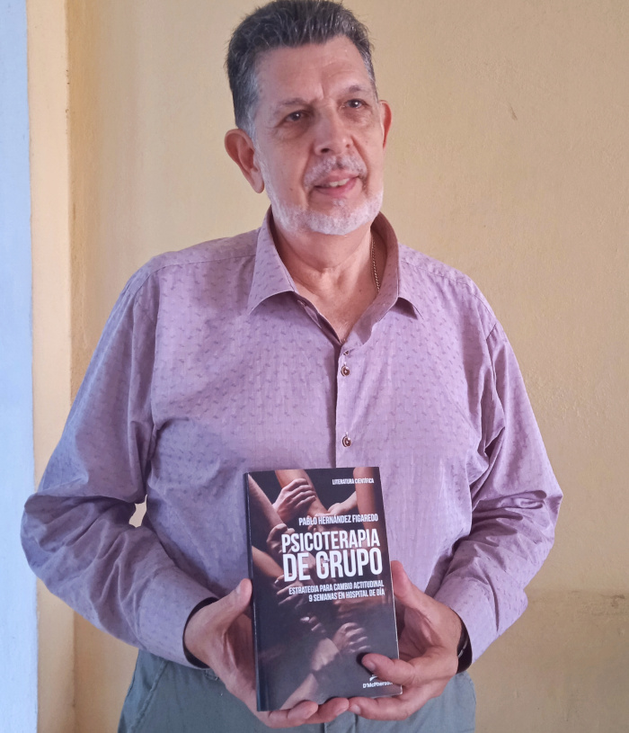 El Dr. Pablo Hernández Figaredo, presenta en su libro una estrategia novedosa en el país para la psicoterapia de grupo.