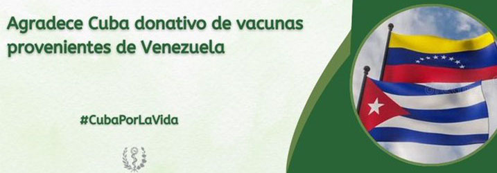 Cuba agradece donativo de Venezuela