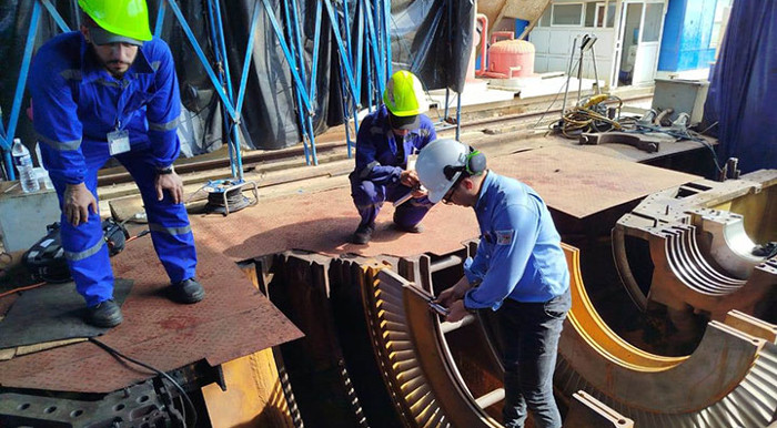 Avanza reparación capital de la unidad 4 de termoeléctrica de Cienfuegos