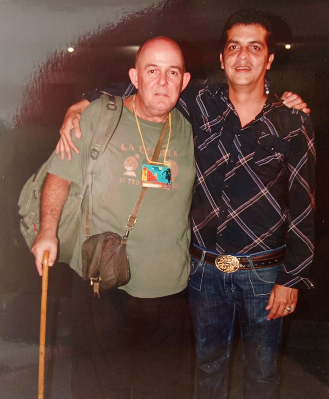 Junto a Carlos Díaz, director de Teatro El Público.