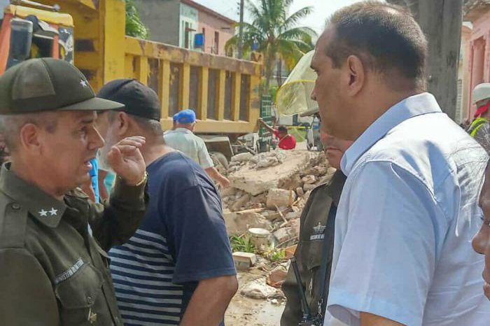 Foto: Tomada de acn.cu Derrumbe en edificio habanero