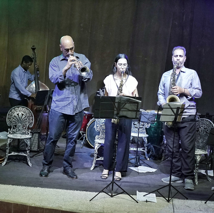 Dayron Oney con la trompeta