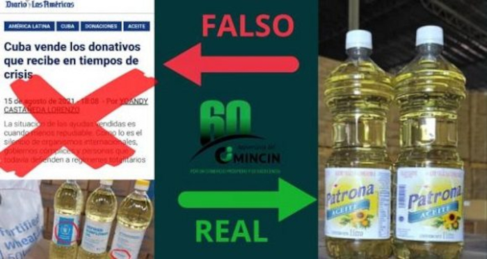 Desmienten venta de aceite donado