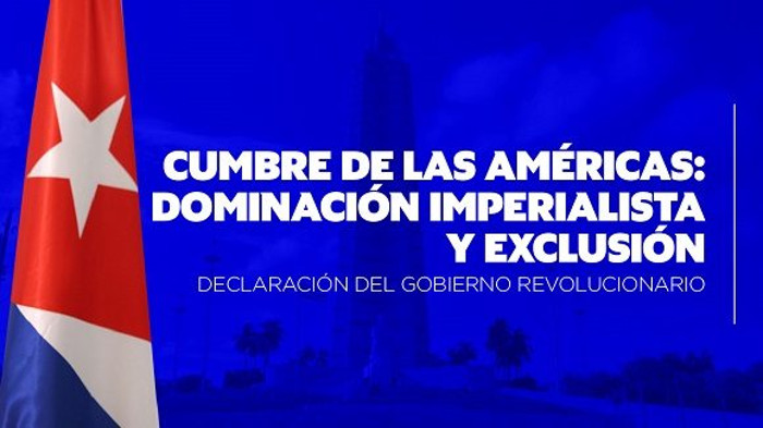 Rechaza Cuba su exclusión de Cumbre de las Américas por EE.UU.