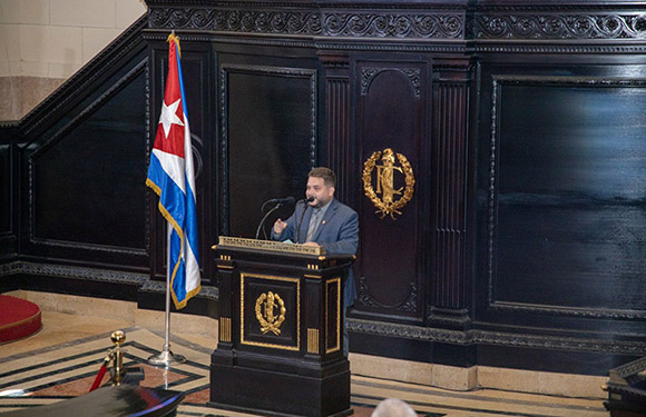  Danhiz Díaz Pereira, vicepresidente de la Comisión de Atención a la Juventud. Foto: Luis Jiménez/ACN.