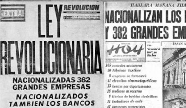 Las necesarias nacionalizaciones en Cuba