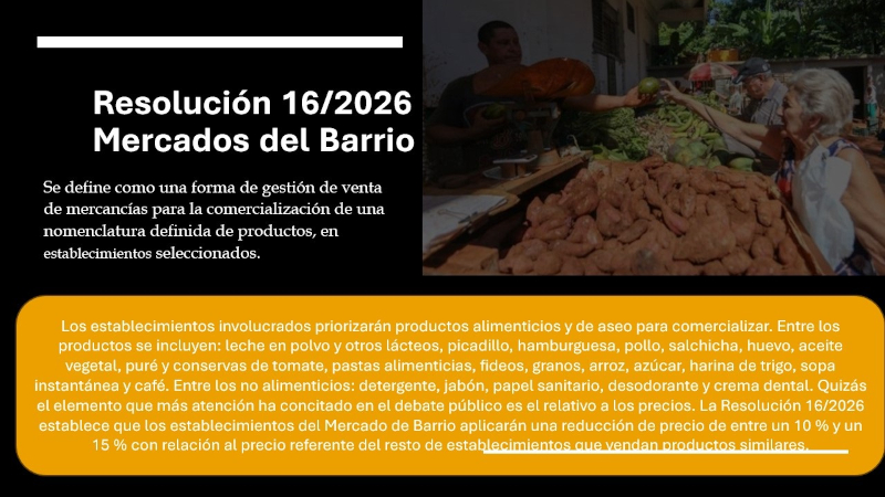 Camagüey alista unidades para mercados de Barrio